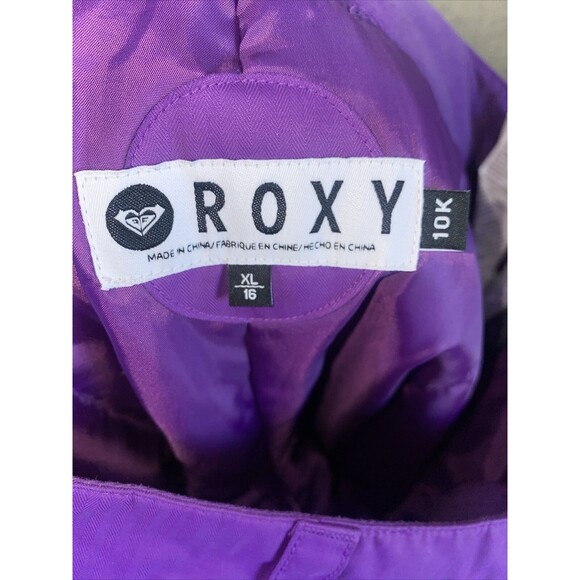 Roxy Snow board pants Diversion Pando Refitters Girls XL 16 Ski 10k purple - Picture 10 of 11